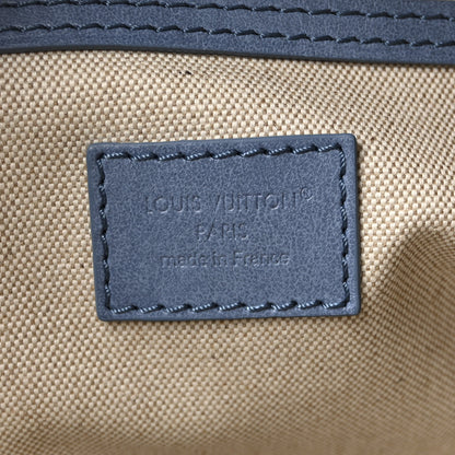 Louis Vuitton Damier Denim Vagabond Hobo Blue 6 of 8