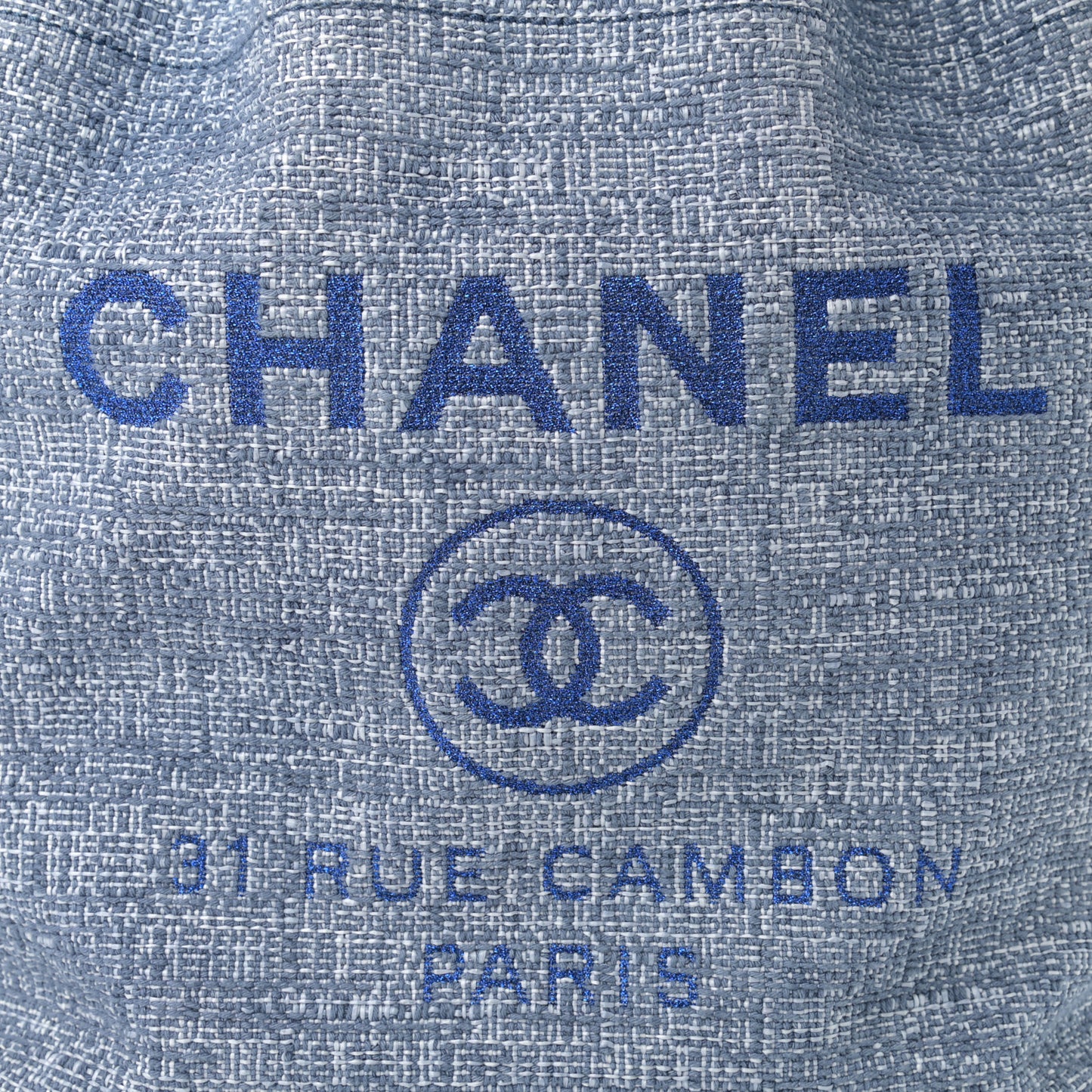 Canvas Large Deauville Backpack Blue