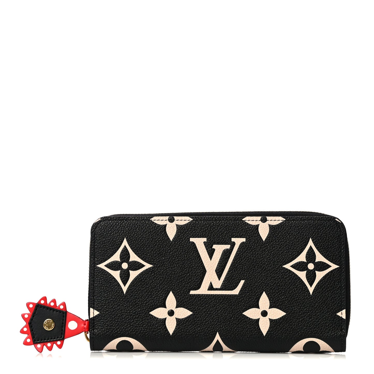 Empreinte Monogram Giant Crafty Zippy Wallet Black Creme