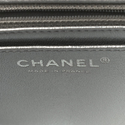 Chanel Metallic Lambskin Quilted Mini Rectangular Flap Silver 6 of 10