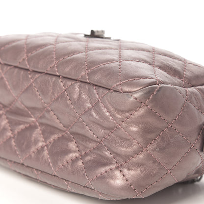 Chanel Metallic Aged Calfskin Quilted Small Reissue Camera Case Rose Fonce 5 of 8