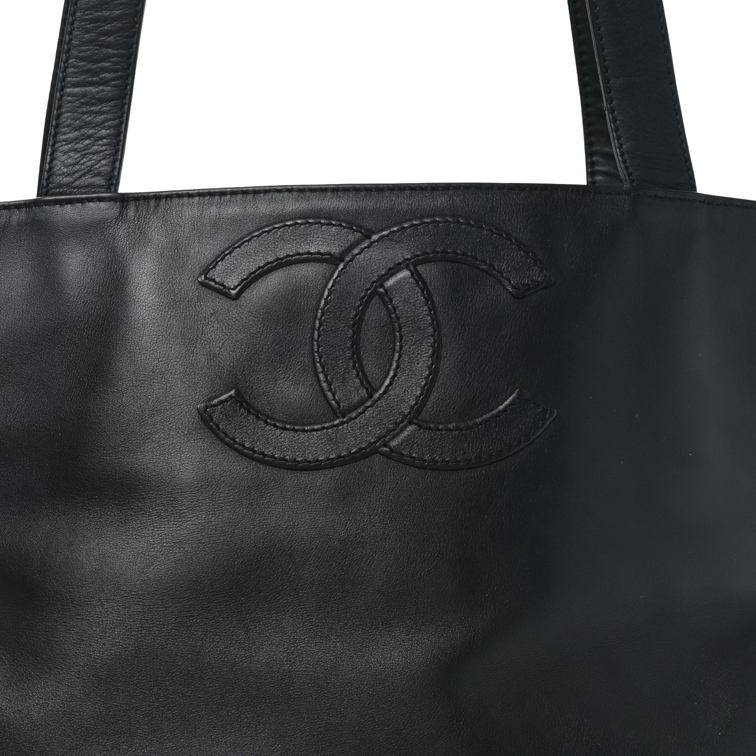 Chanel Lambskin CC Shoulder Bag Black 8 of 10