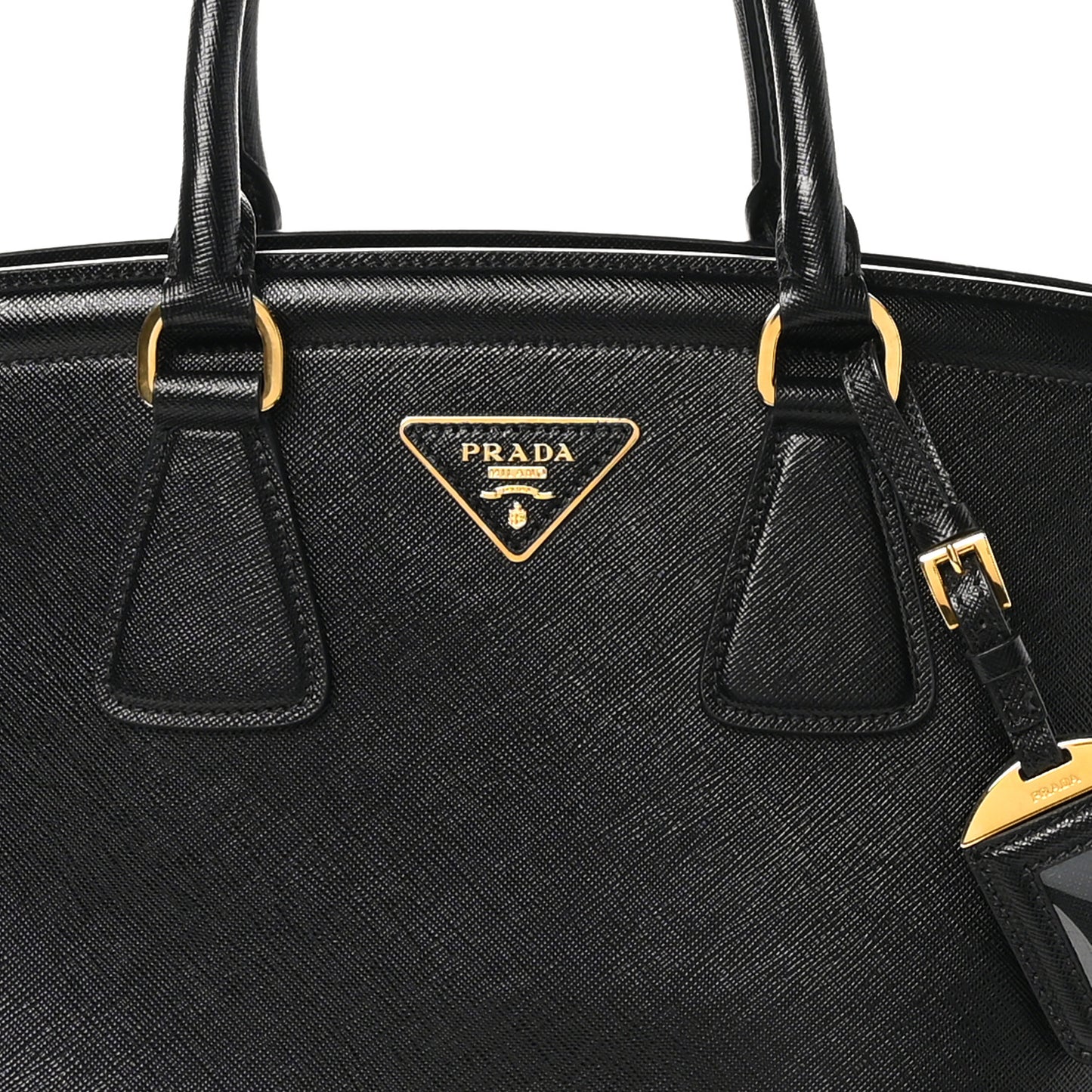 Saffiano Lux Parabole Tote Black