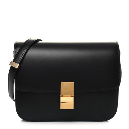 Celine Box Calfskin Medium Classic Box Flap Bag Black 1 of 14