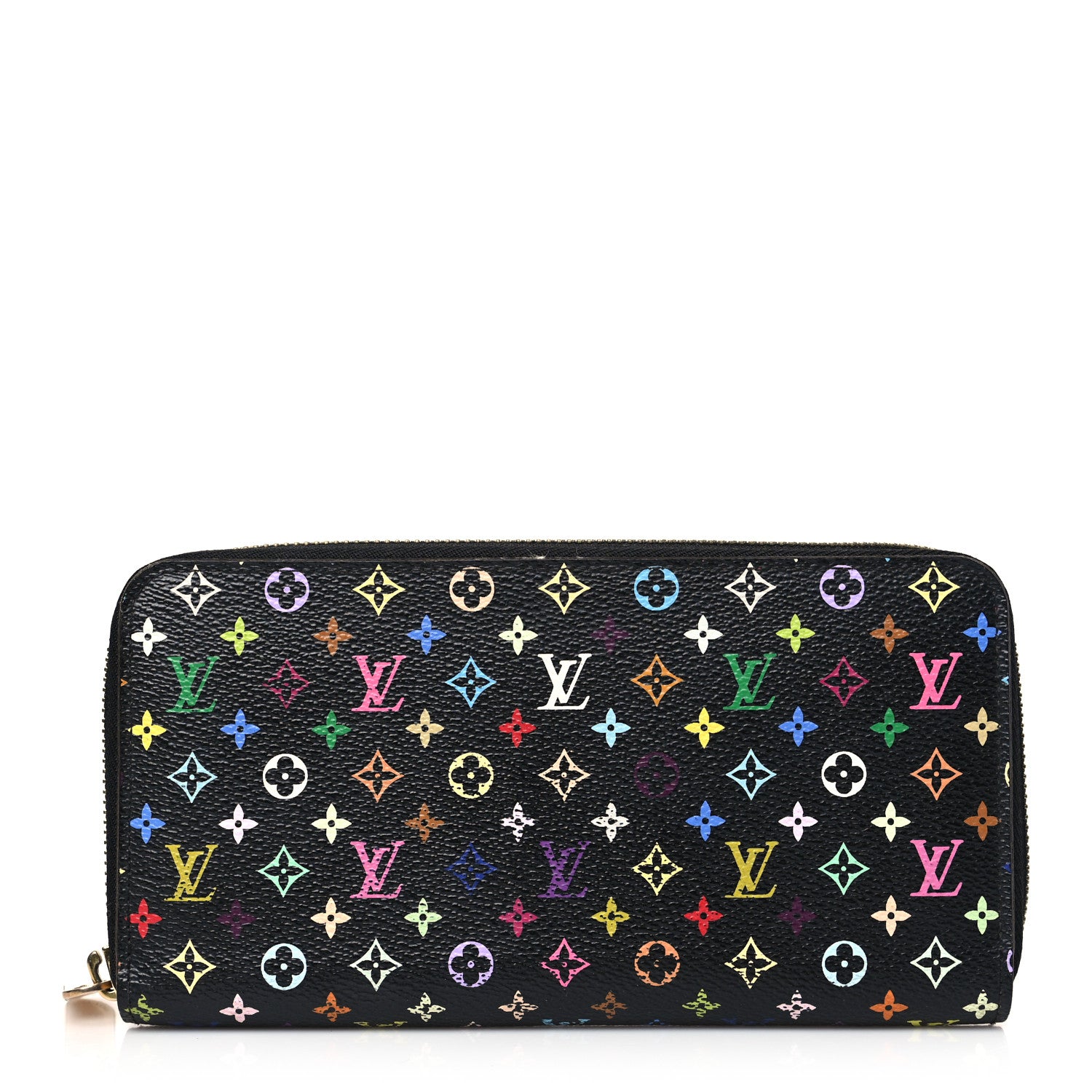 Louis Vuitton Monogram Multicolor Zippy Wallet Black Grenade 1 of 6