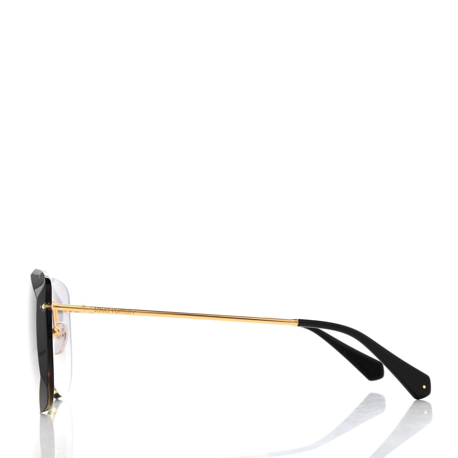 Louis Vuitton Metal Plein Soleil Pilot Sunglasses Z1317W Black 3 of 8