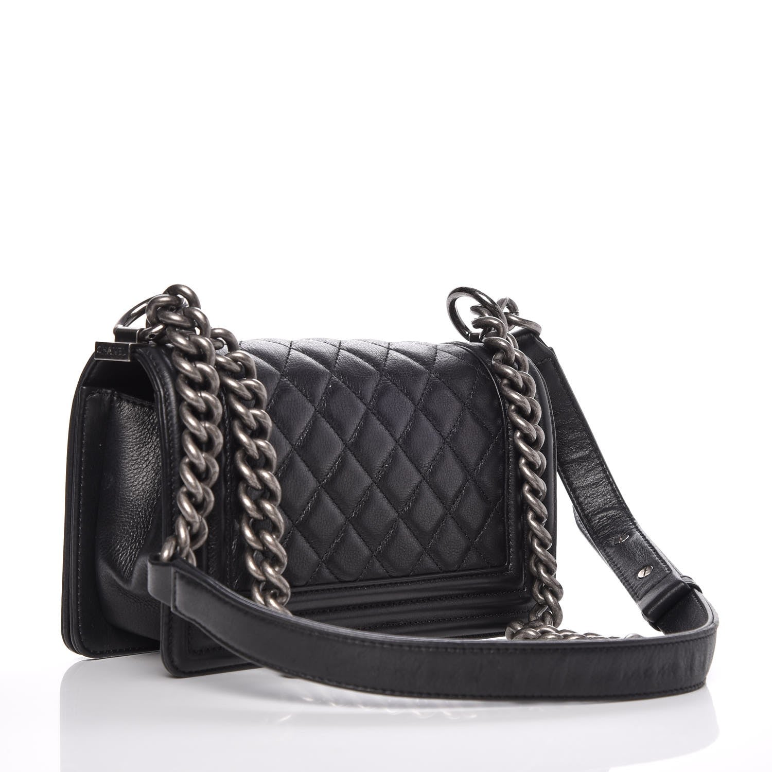 Chanel Calfskin Quilted Small Boy Flap Black 3 of 10