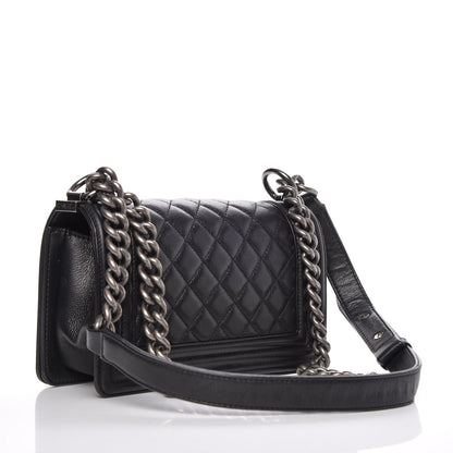 Chanel Calfskin Quilted Small Boy Flap Black 3 of 10