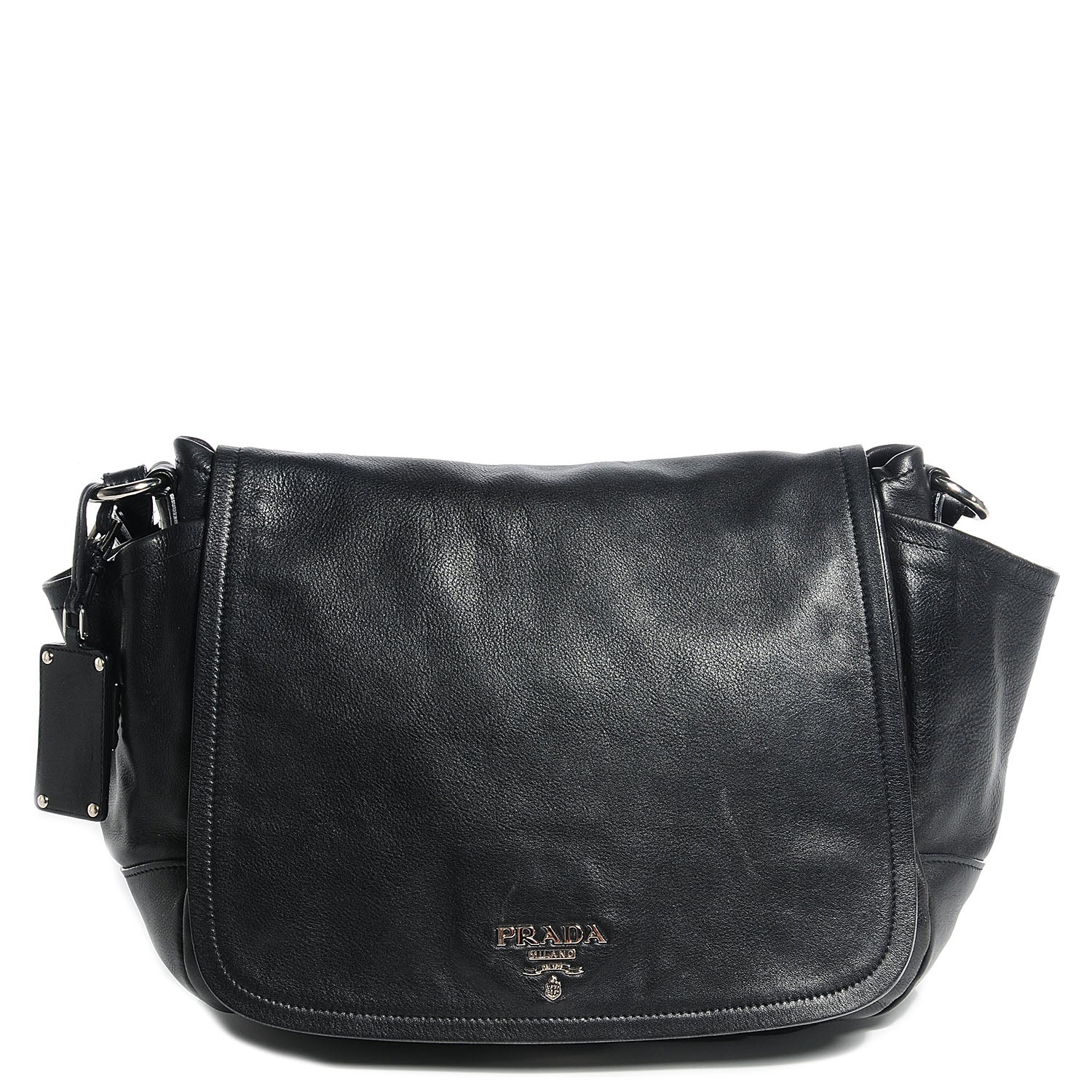 Prada Soft Calf Shoulder Bag Nero Black 1 of 10