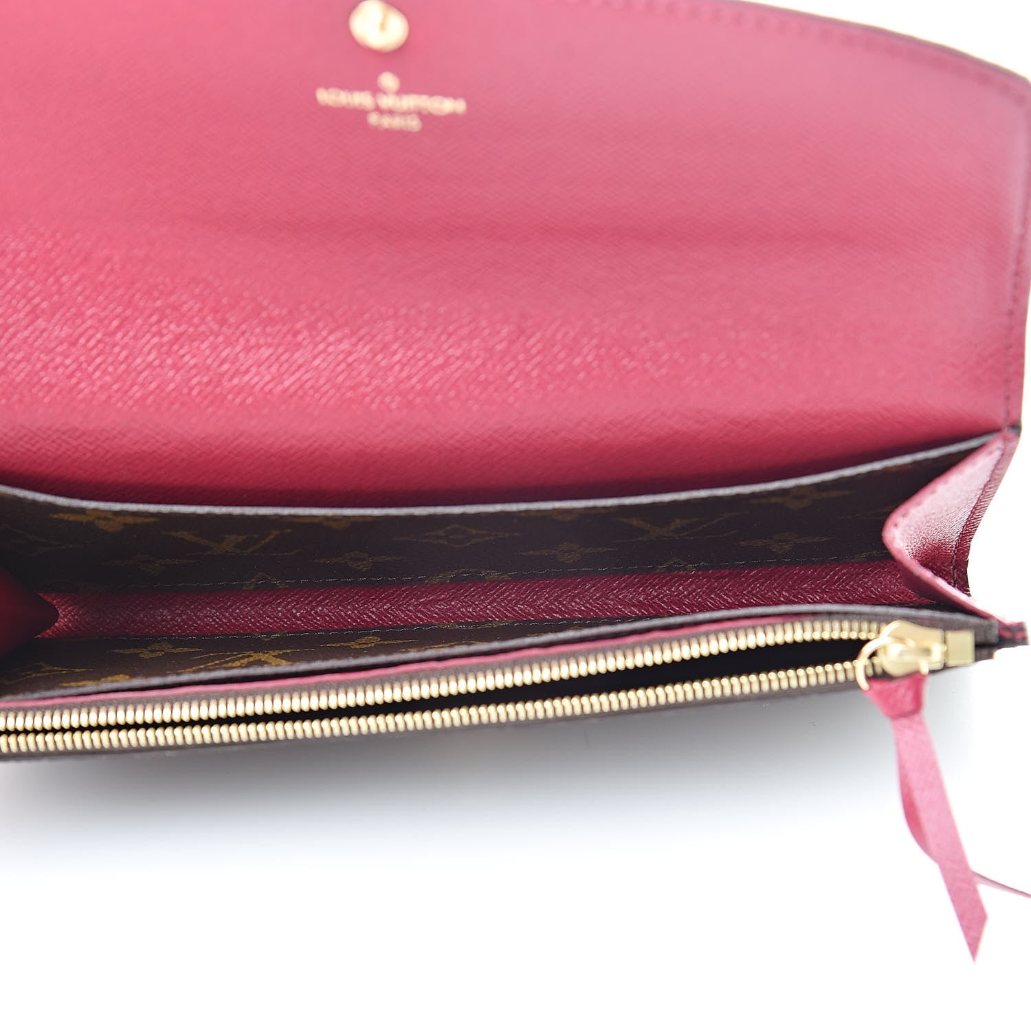 Louis Vuitton Monogram Emilie Wallet Fuchsia 5 of 8