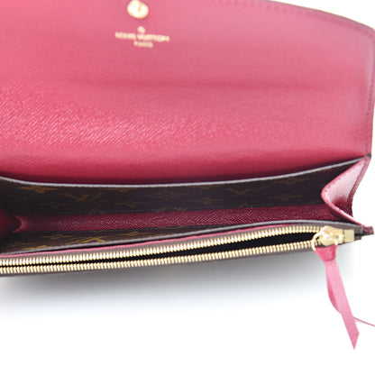 Louis Vuitton Monogram Emilie Wallet Fuchsia 5 of 8
