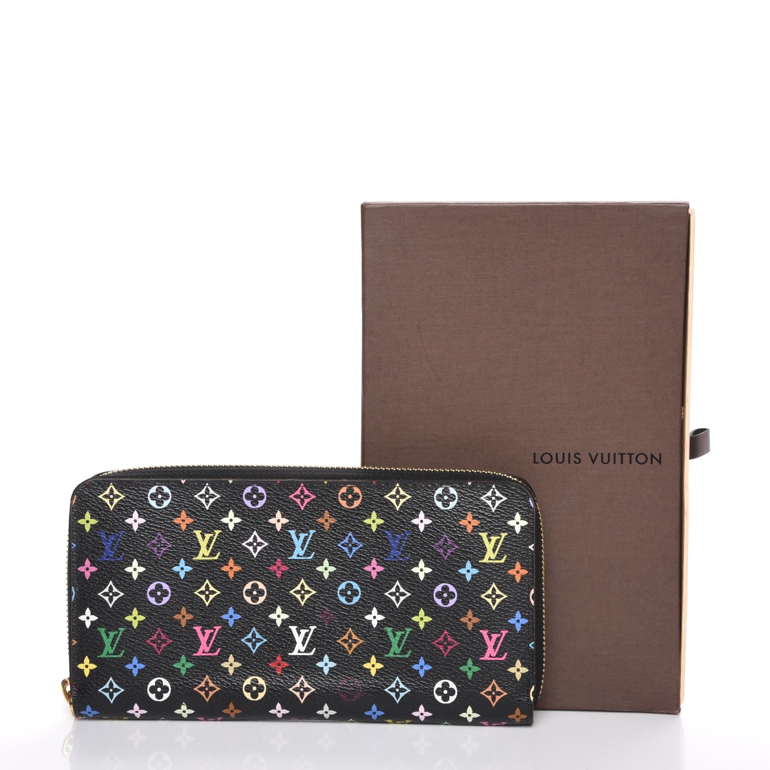 Louis Vuitton Monogram Multicolor Zippy Wallet Black Grenade 8 of 8