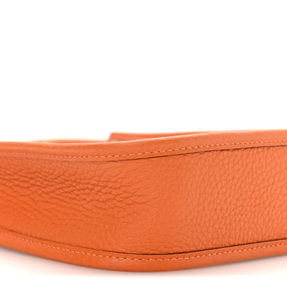 Hermes Taurillon Clemence Evelyne TPM Orange 9 of 10
