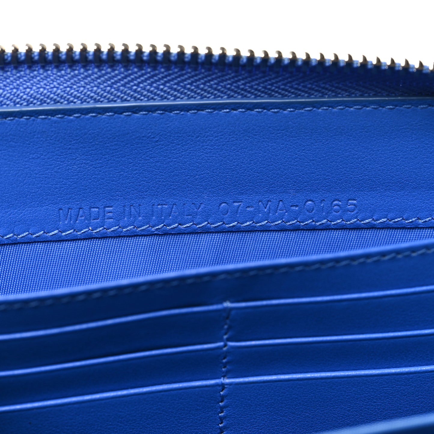 Patent Cannage Large Lady Dior Continental Zip Wallet Blue