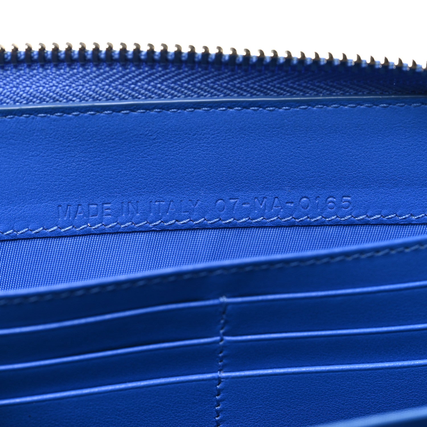 Christian Dior Patent Cannage Large Lady Dior Continental Zip Wallet Blue 7 of 10