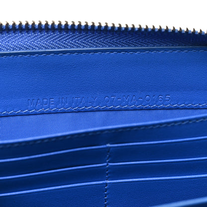 Christian Dior Patent Cannage Large Lady Dior Continental Zip Wallet Blue 7 of 10