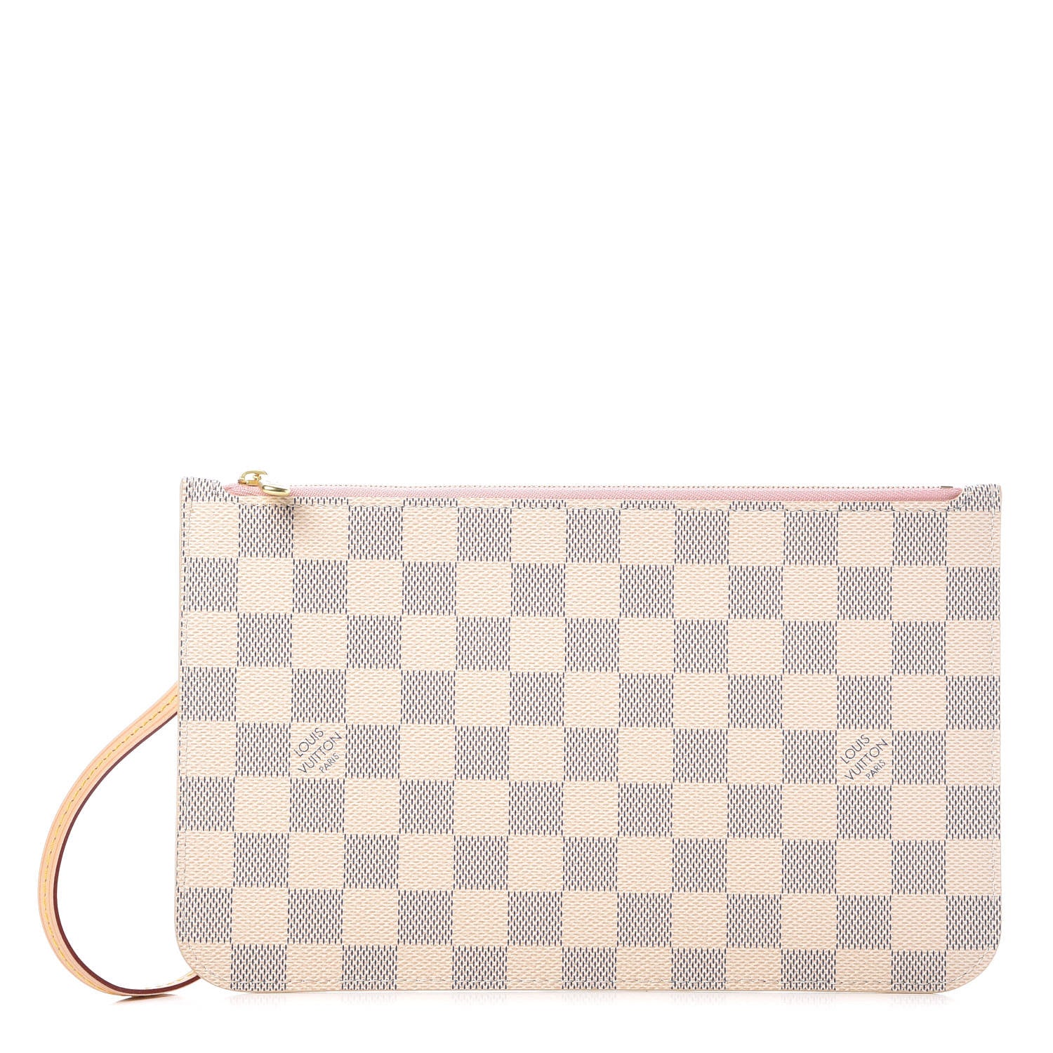 Louis Vuitton Damier Azur Neverfull MM GM Pochette Rose Ballerine 1 of 8