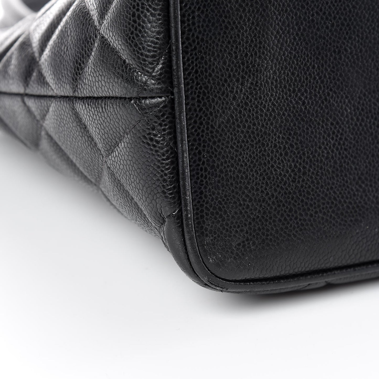 Caviar Quilted Medallion Tote Black