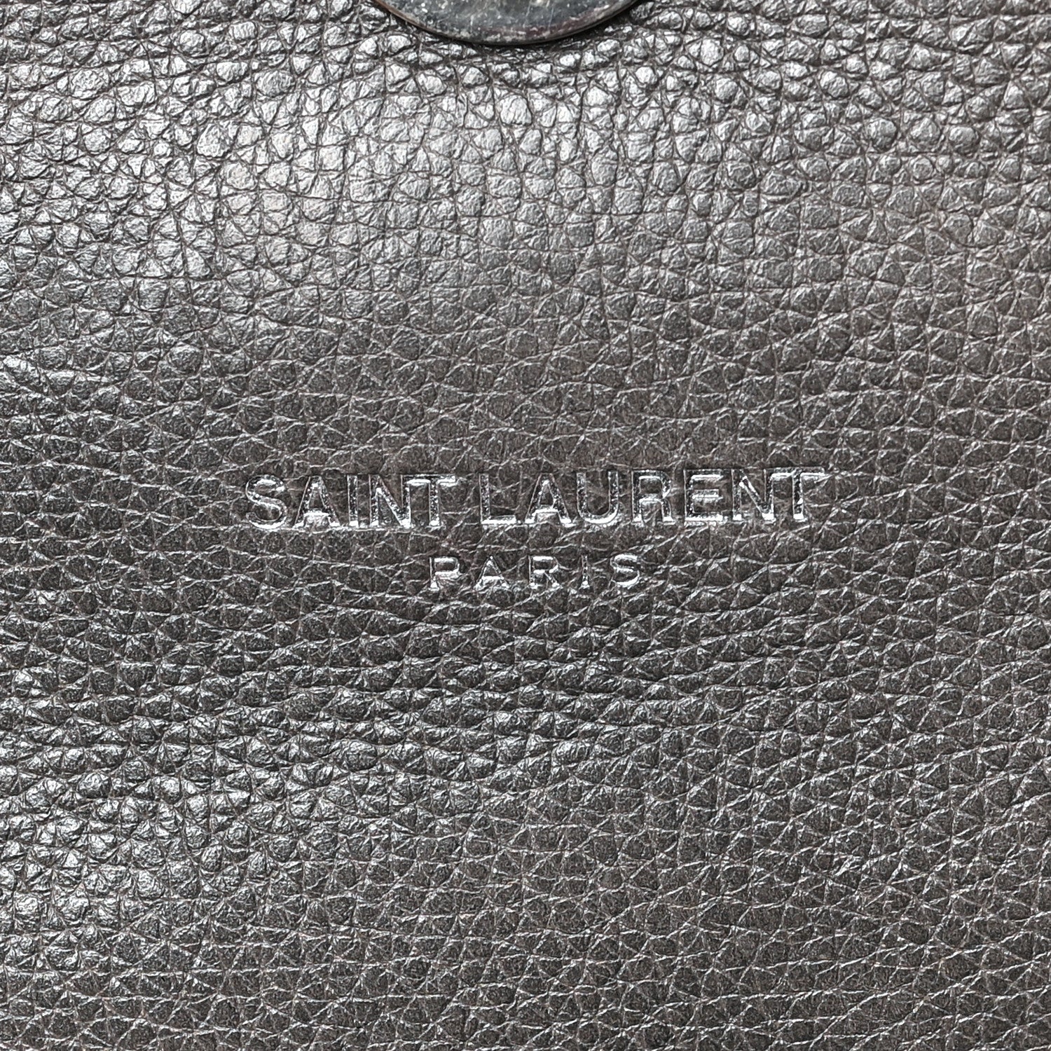 Saint Laurent Sheepskin Matelasse Chevron Monogram Medium College Bag Asphalt 6 of 8