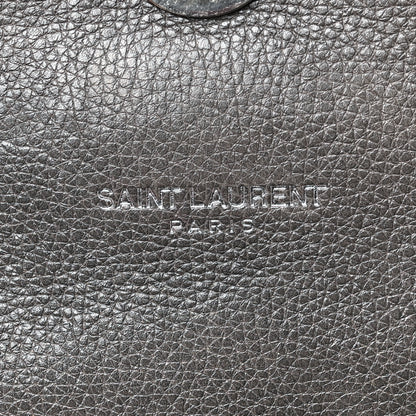 Saint Laurent Sheepskin Matelasse Chevron Monogram Medium College Bag Asphalt 6 of 8