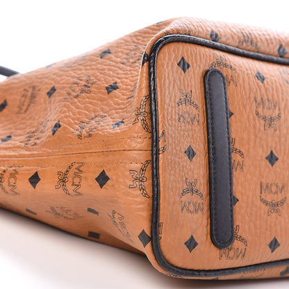 MCM Visetos Medium Project Reversible Shopper Tote Cognac 7 of 21