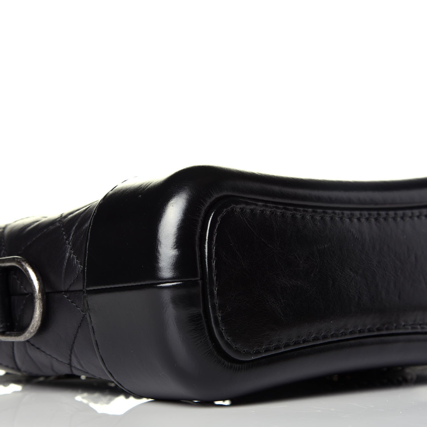 Chanel Aged Calfskin Quilted Small Gabrielle Hobo Black 8 of 10