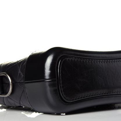 Chanel Aged Calfskin Quilted Small Gabrielle Hobo Black 8 of 10