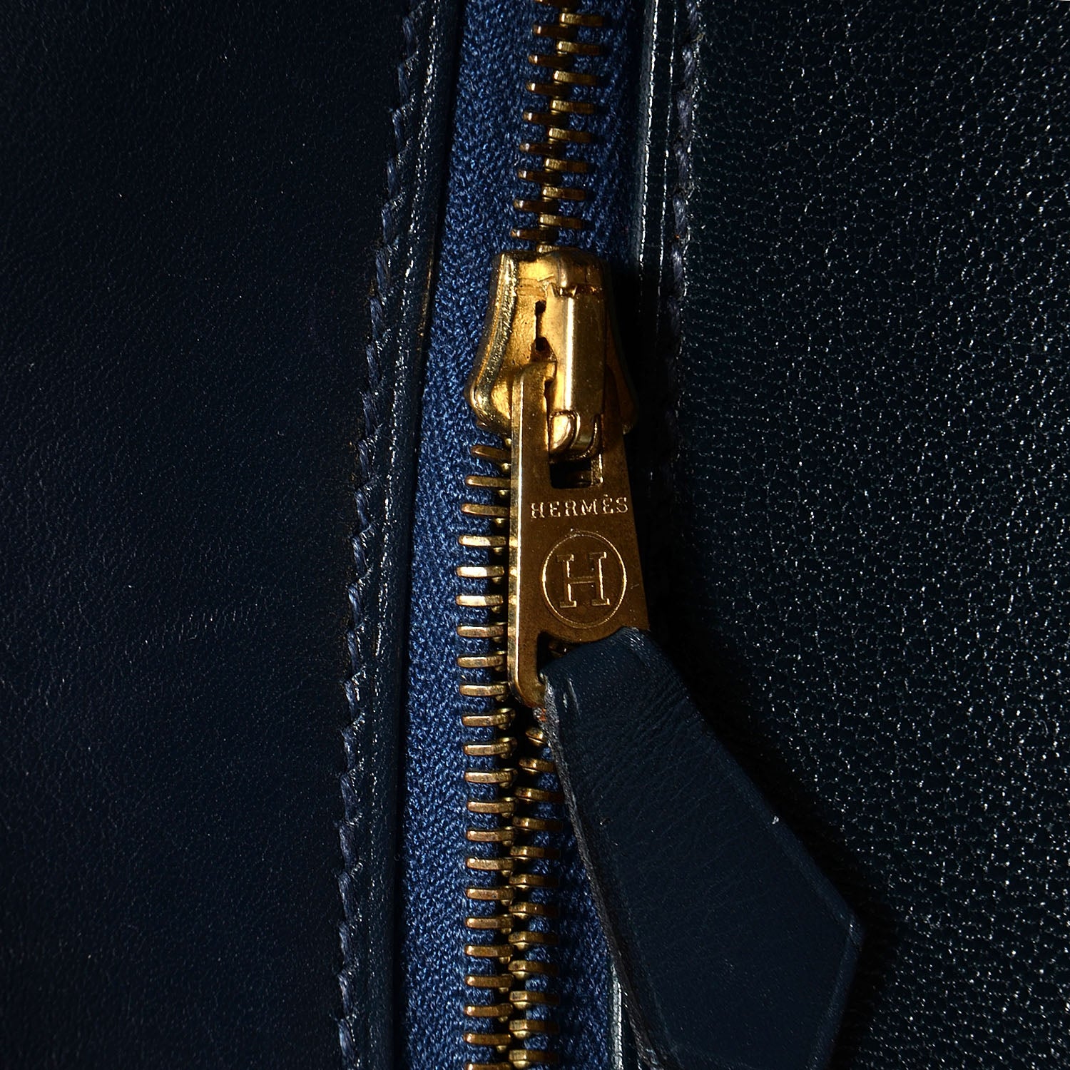 Hermes Box Kelly Retourne 35 Indigo 22 of 22