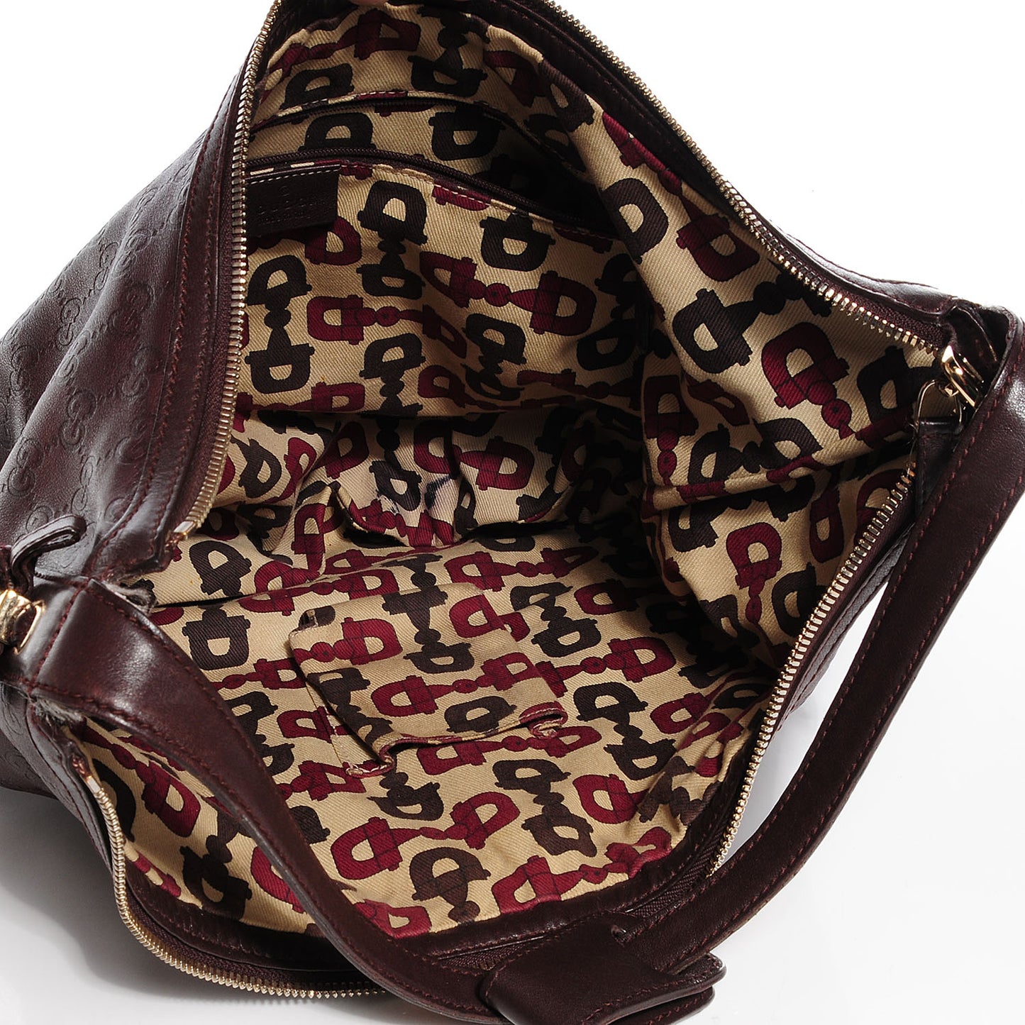 Guccissima Large Princy Hobo Dark Brown