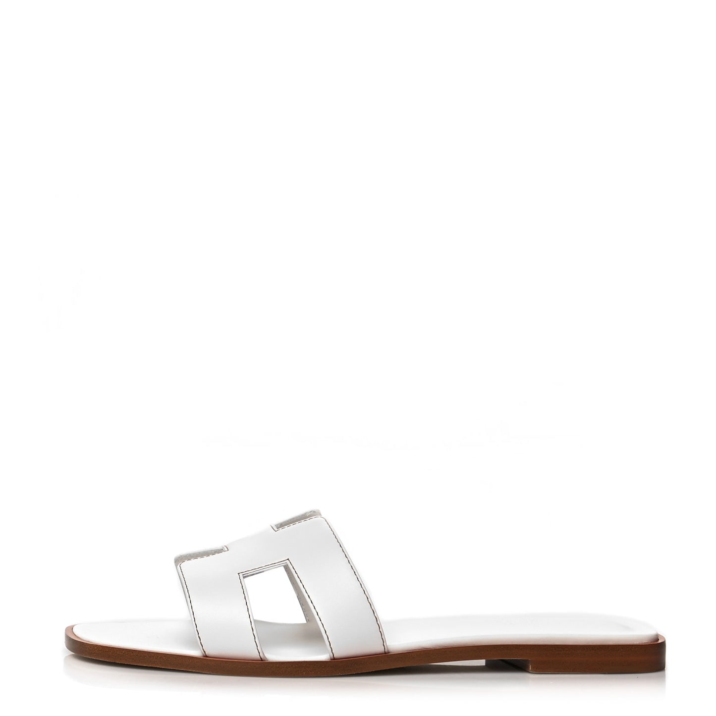 Box Calfskin Oran Sandals 40 White