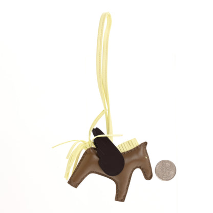 Hermes Milo Lambskin Grigri Rodeo Pegase Horse Bag Charm PM Etoupe Jaune Milton Rouge Sellier 2 of 6