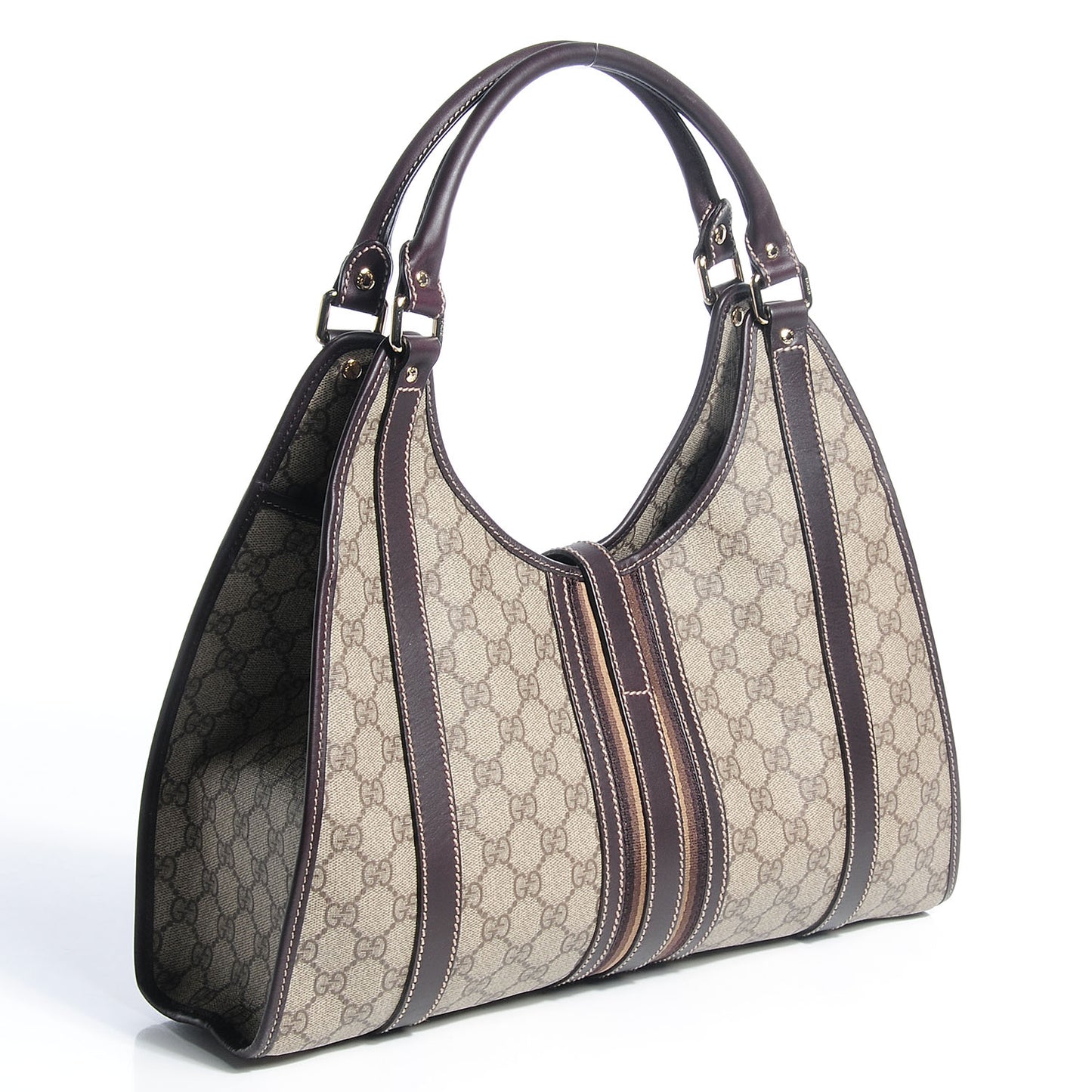 GG Plus Monogram Medium Joy Shoulder Bag Dark Brown