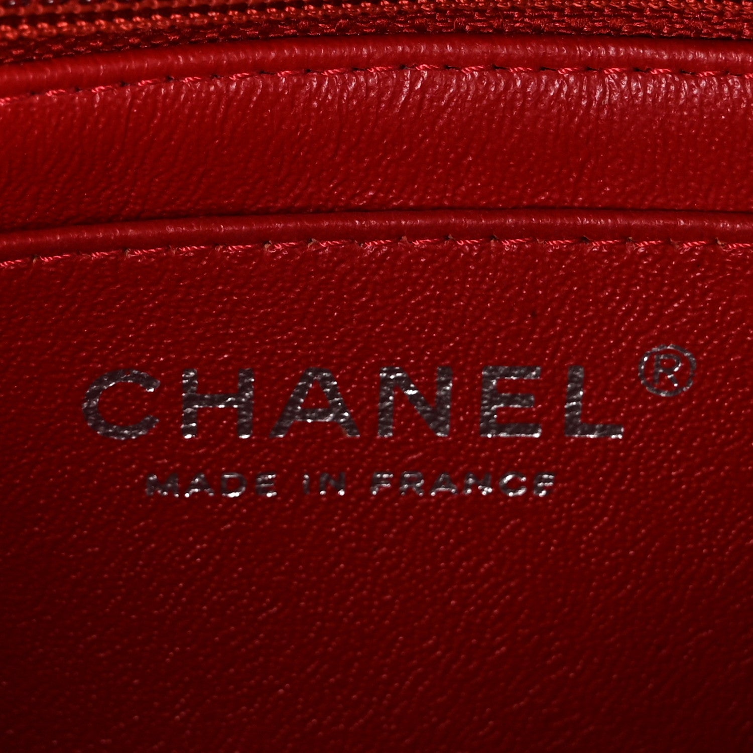 Chanel Lambskin Quilted Mini Rectangular Flap Red 6 of 11