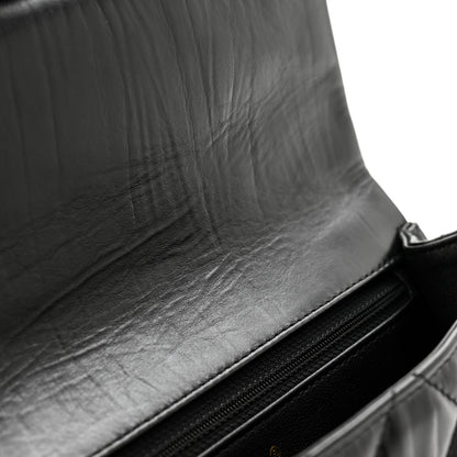 Chanel Crumpled Calfskin Quilted Clutch Black 8 of 10