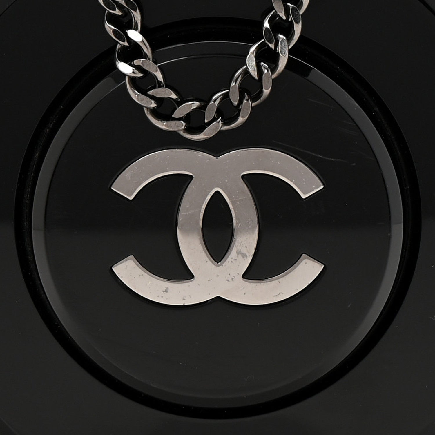 Chanel Plexiglass Octagon CC Minaudiere Clutch Black 8 of 11