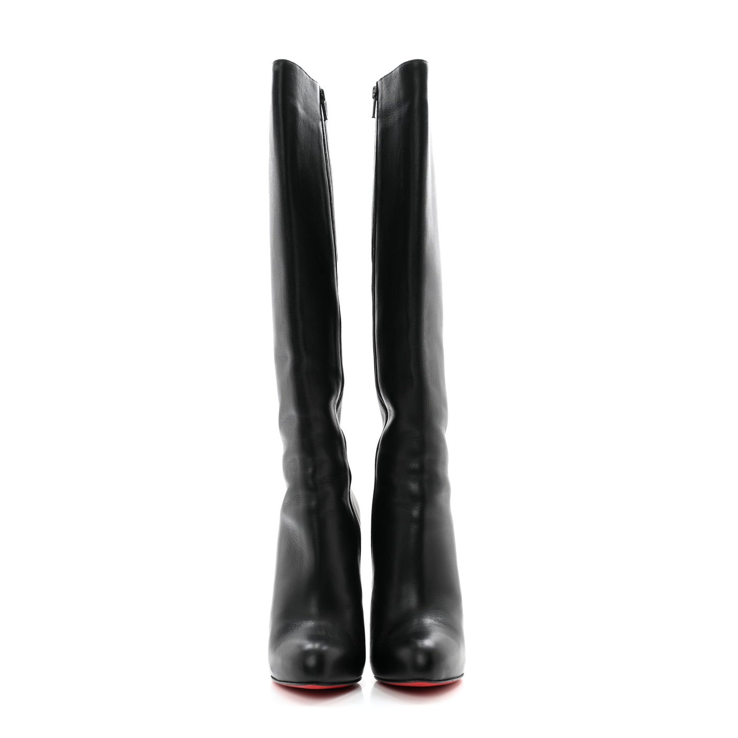Calfskin Bourge 100 Tall Boots 36.5 Black