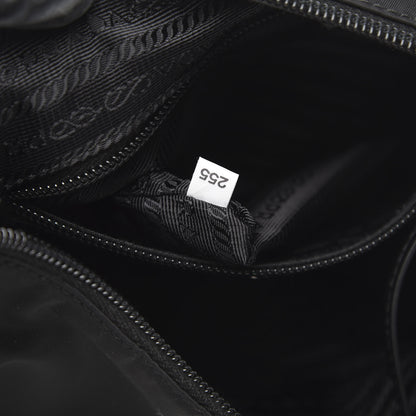 Prada Tessuto Nylon Studded New Vela Hobo Black Fuoco 7 of 9