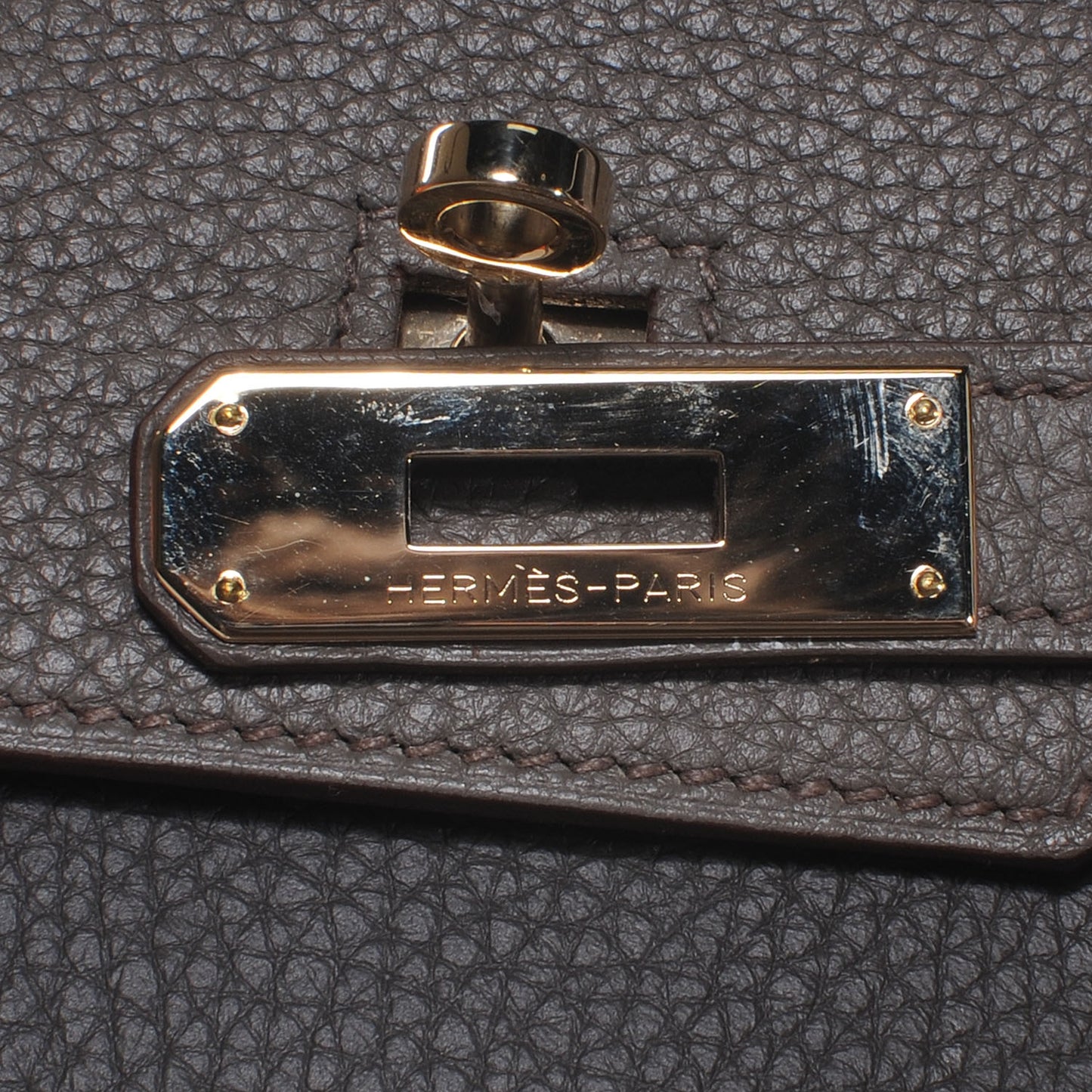Taurillon Clemence and Lizard Club Birkin 35 Etain