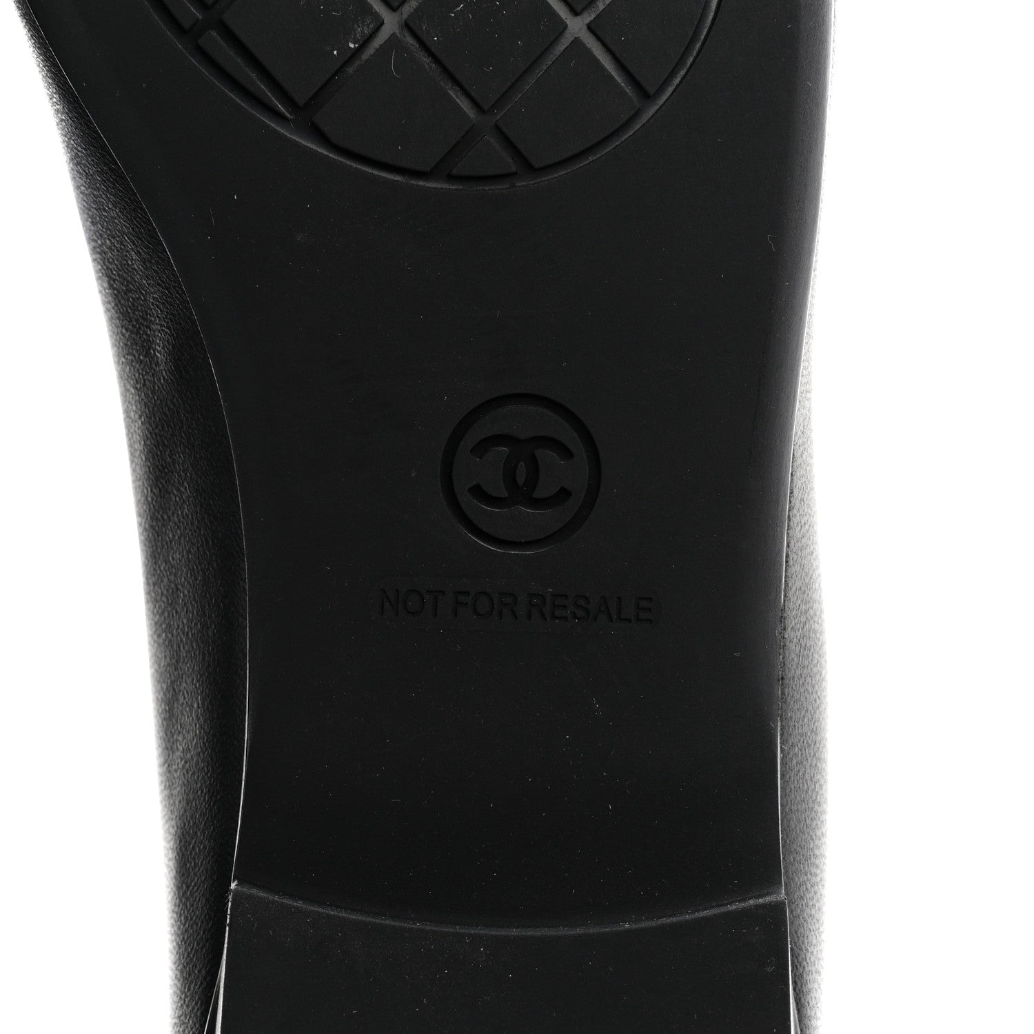 Chanel Lambskin Cap Toe CC Uniform Ballerina Flats 37.5 Black 16 of 20