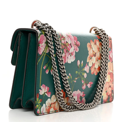Gucci Calfskin Blooms Print Small Dionysus Shoulder Bag Bright Emerald Multicolor 2 of 10