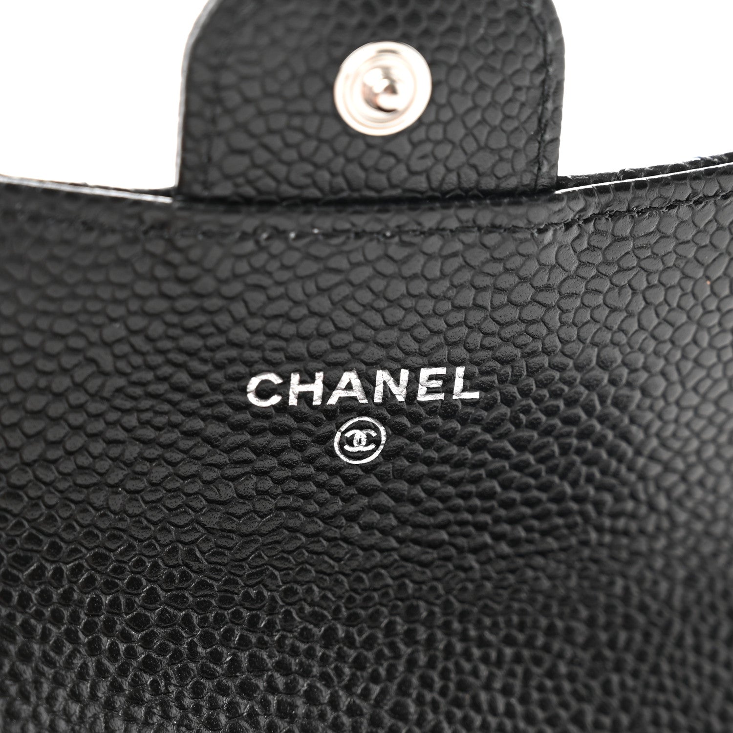 Chanel Caviar Quilted Flap Card Holder Wallet Black 7 of 8