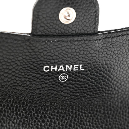 Chanel Caviar Quilted Flap Card Holder Wallet Black 7 of 8