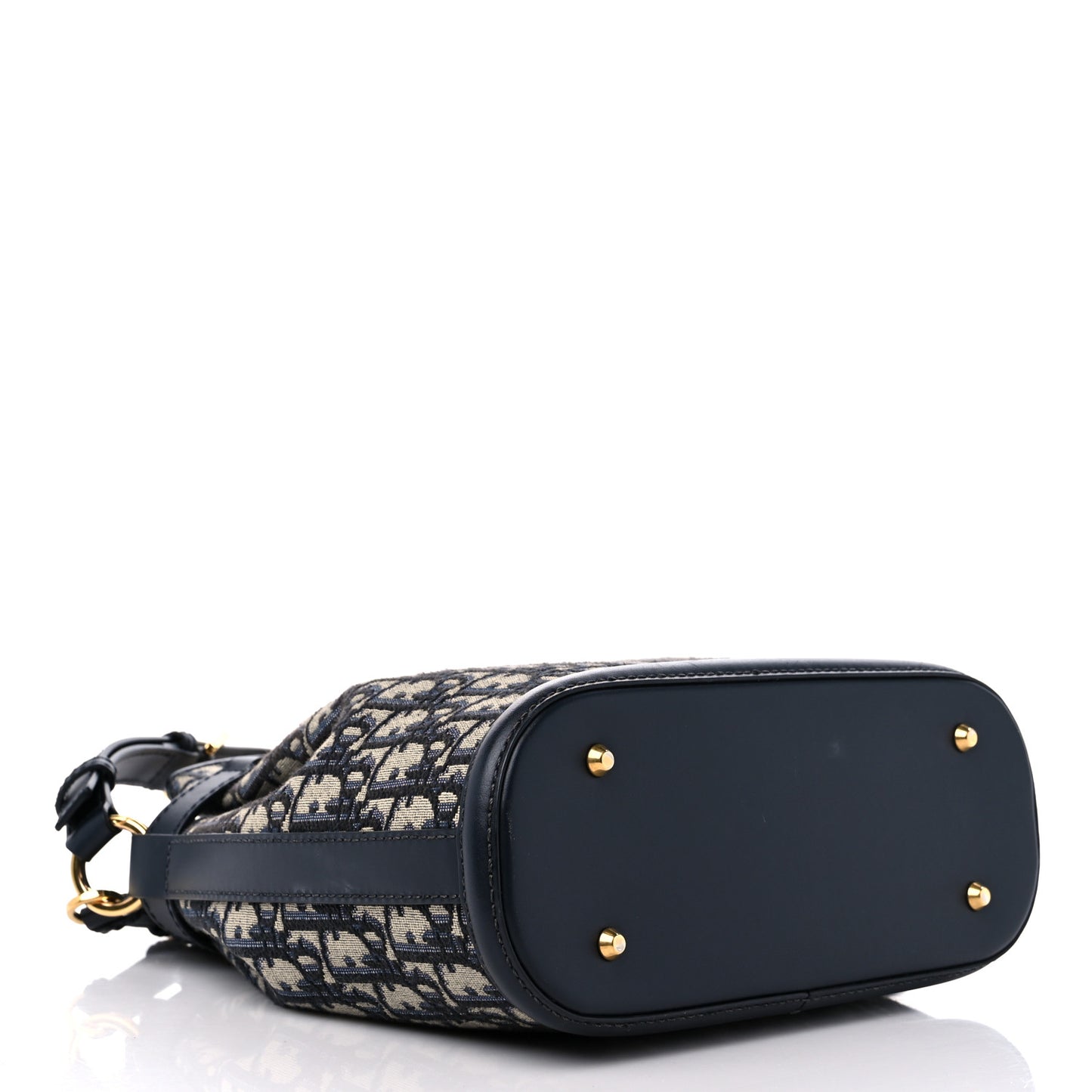 Oblique Calfskin Medium C'est Dior Bucket Bag Blue