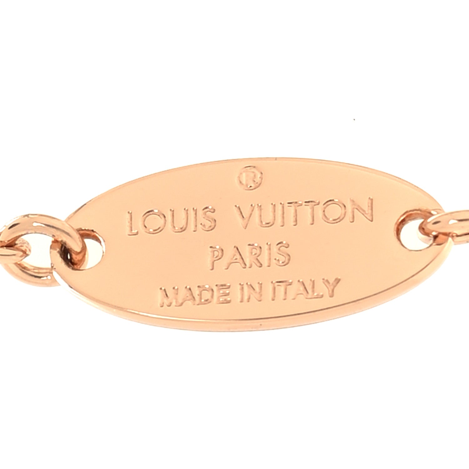 Louis Vuitton Metal Crystal LV Iconic Necklace Blush Pink 4 of 5