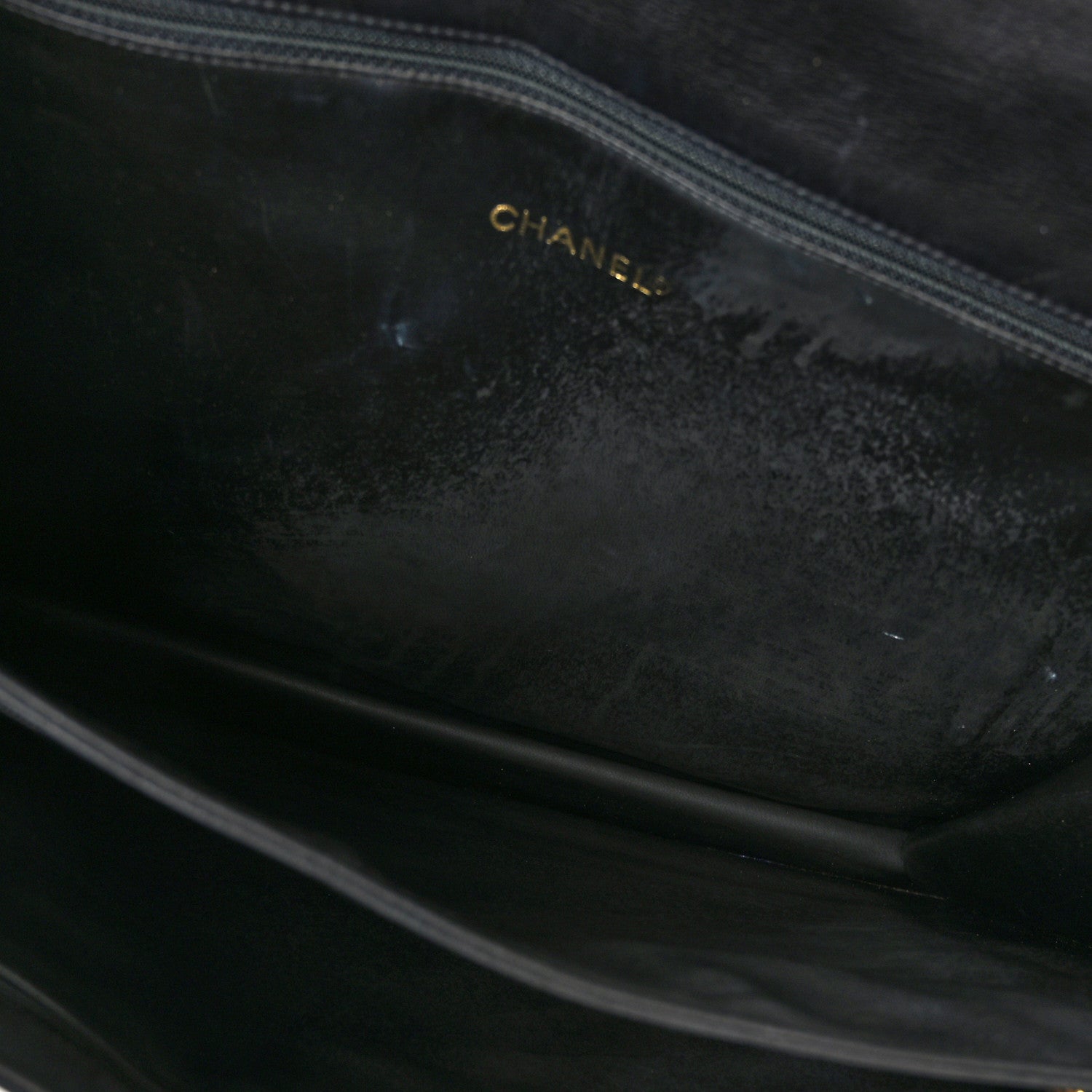 Chanel Lambskin Quilted Briefcase Laptop Bag Black 5 of 10