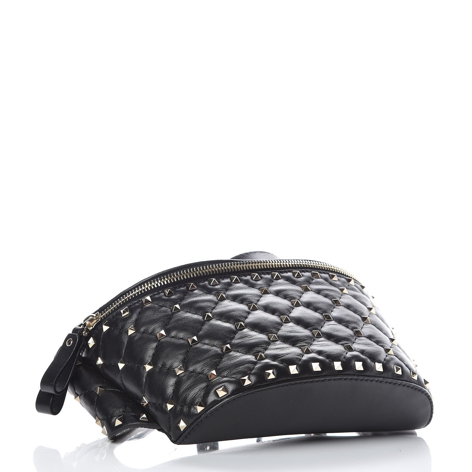 Valentino Garavani Lambskin Rockstud Spike Belt Bag 75 Black 4 of 9
