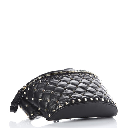 Valentino Garavani Lambskin Rockstud Spike Belt Bag 75 Black 4 of 9