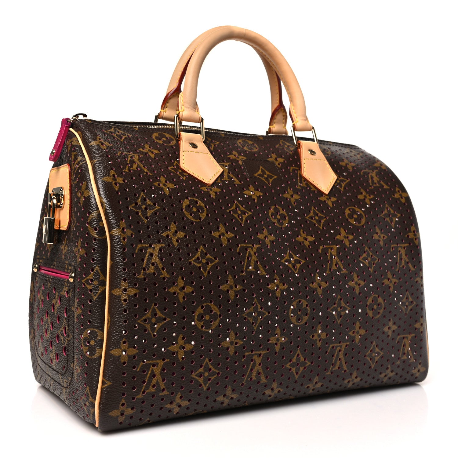 Louis Vuitton Monogram Perforated Speedy 30 Fuchsia 3 of 9
