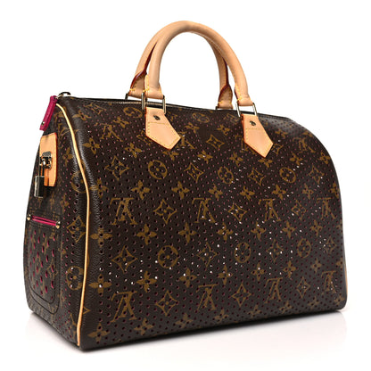 Louis Vuitton Monogram Perforated Speedy 30 Fuchsia 3 of 9