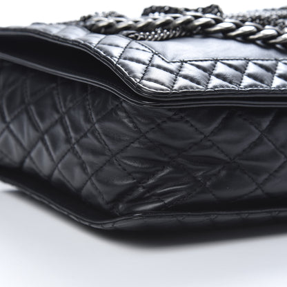 Chanel Calfskin Enchained XL Boy Flap Black 9 of 12